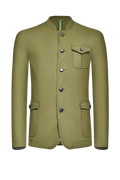 Patinierte Jacke aus Baumwolle/Leinen - Miniatur 1