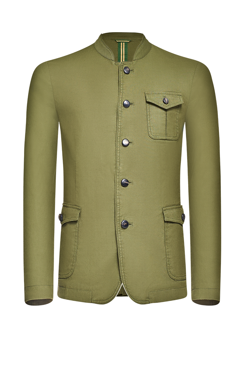 Patinierte Jacke aus Baumwolle/Leinen - Bild 1