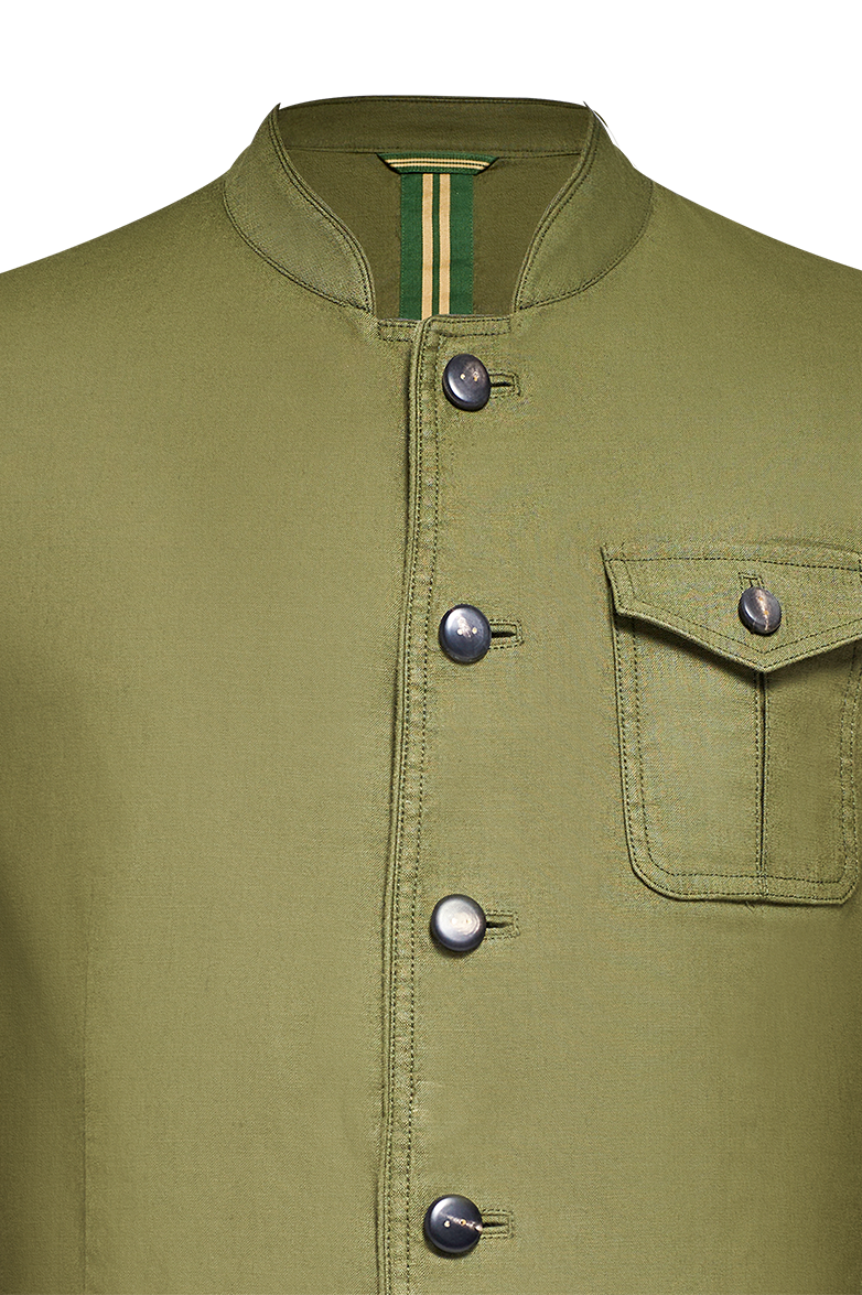 Patinierte Jacke aus Baumwolle/Leinen - Bild 3