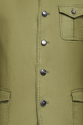Patinierte Jacke aus Baumwolle/Leinen - Miniatur 4