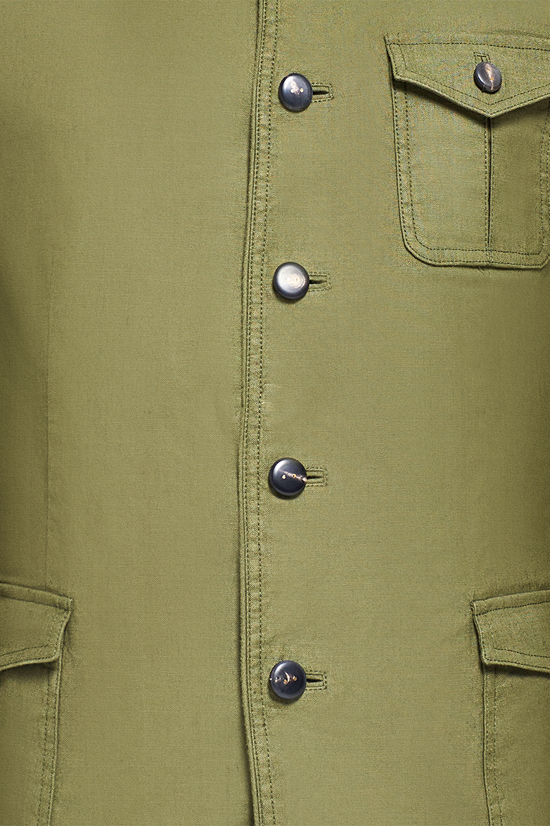 Patinierte Jacke aus Baumwolle/Leinen - Bild 4