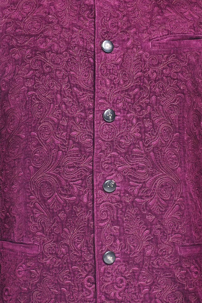 Samtjacke mit reicher Relief-Stickerei - Bild 4