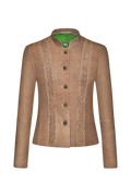 Gesmokte Lederjacke - Miniatur 1
