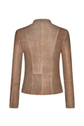 Gesmokte Lederjacke - Miniatur 2
