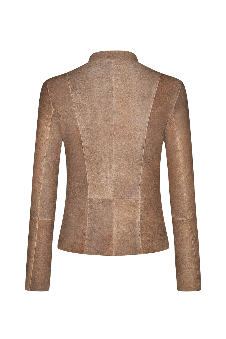 Gesmokte Lederjacke - Bild 2