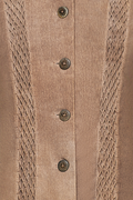 Gesmokte Lederjacke - Miniatur 4