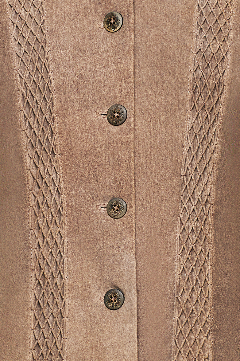 Gesmokte Lederjacke - Bild 4