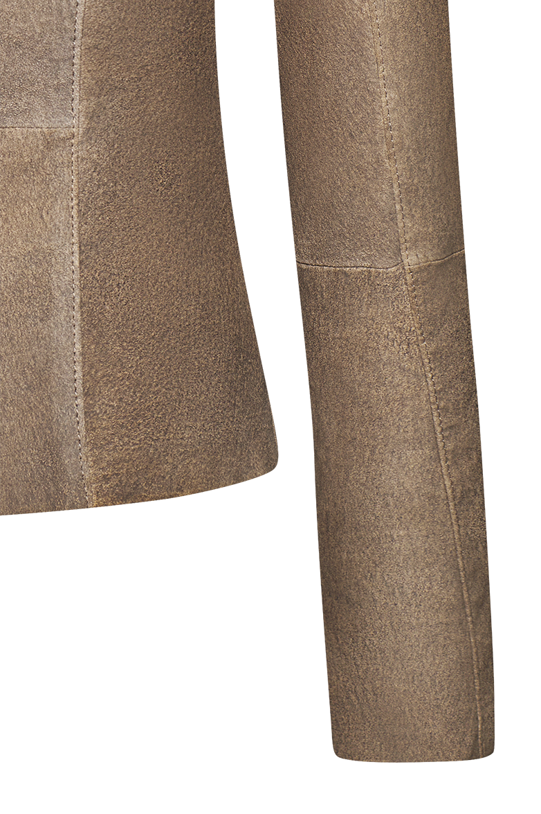 Gesmokte Lederjacke - Bild 6
