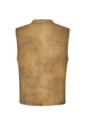 Gilet aus Leder mit Handdruck - Miniatur 2