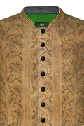 Gilet aus Leder mit Handdruck - Miniatur 3