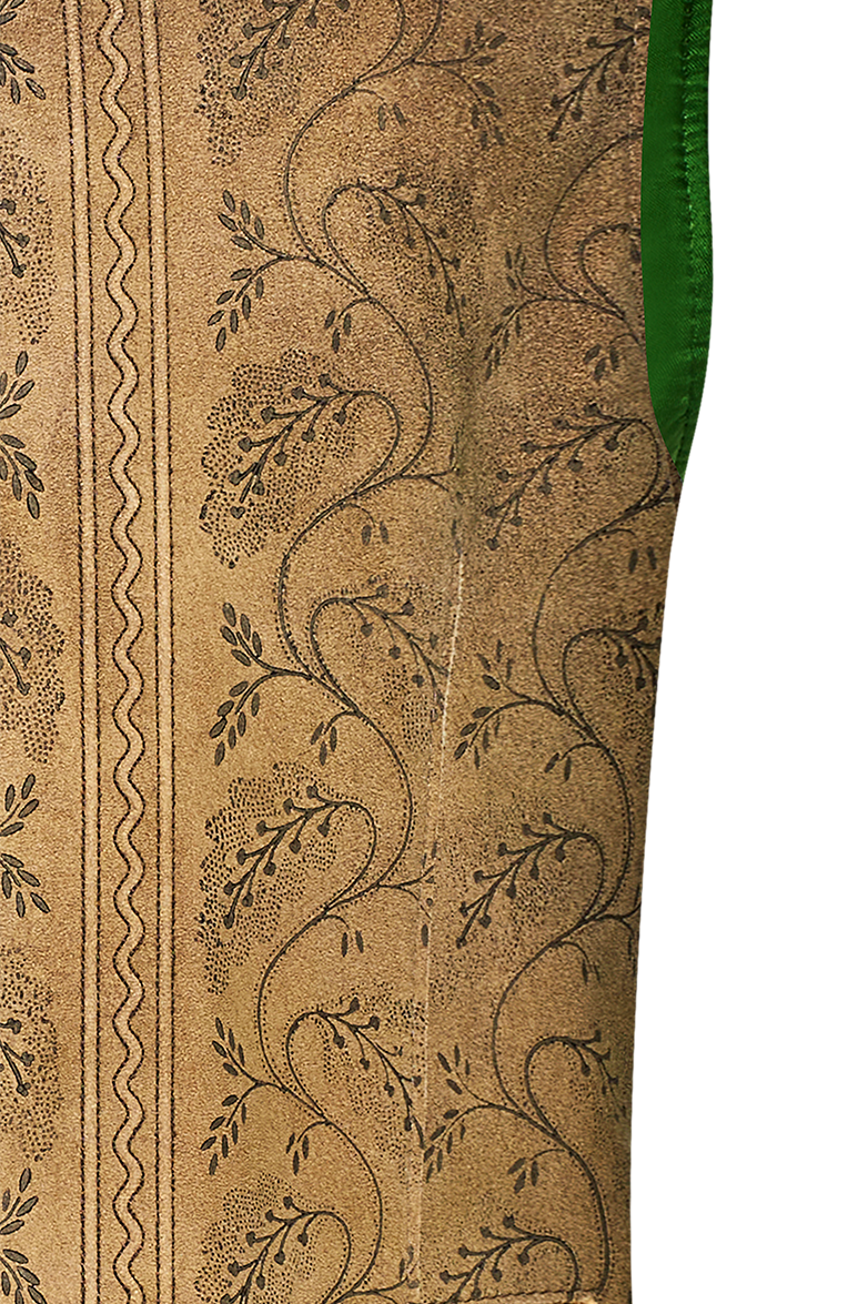 Gilet aus Leder mit Handdruck - Bild 5