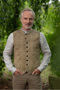 Gilet aus Leder mit Handdruck - Miniatur 7