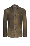 Hirschlederjacke mit Lammfellfutter - Miniatur 1