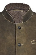 Hirschlederjacke mit Lammfellfutter - Miniatur 3