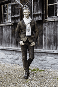 Hirschlederjacke mit Lammfellfutter - Miniatur 7