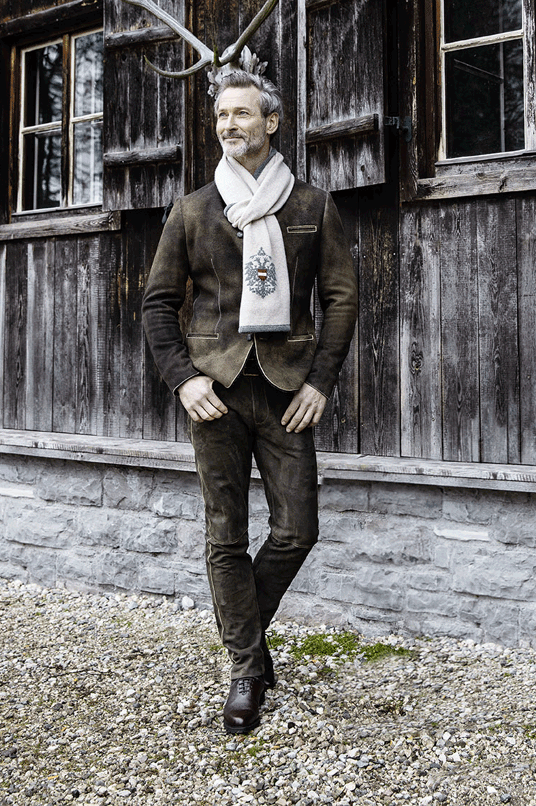 Hirschlederjacke mit Lammfellfutter - Bild 7