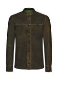 Shirtjacket in Leder - Miniatur 1