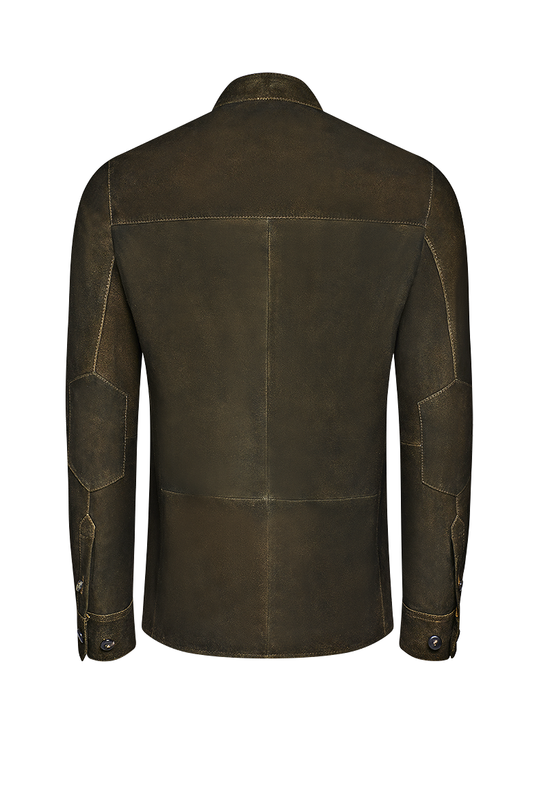 Shirtjacket in Leder - Bild 2