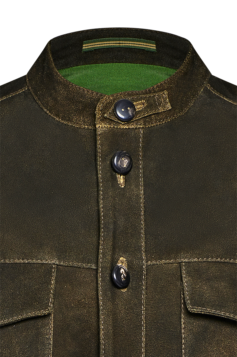 Shirtjacket in Leder - Bild 3